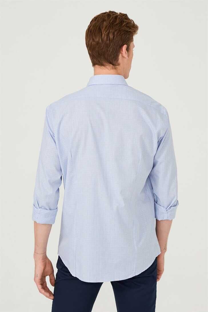 Slim Fit Erkek Uzun Kollu Gömlek - 6