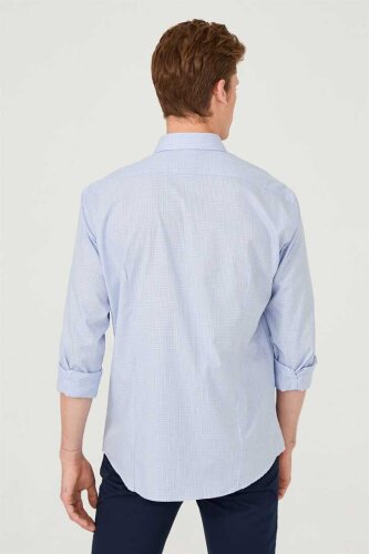 Slim Fit Erkek Uzun Kollu Gömlek - 7