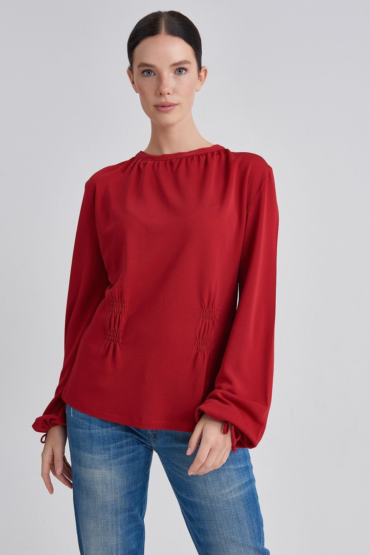 Trussardi Bağcıklı Kadın Bluz - 5