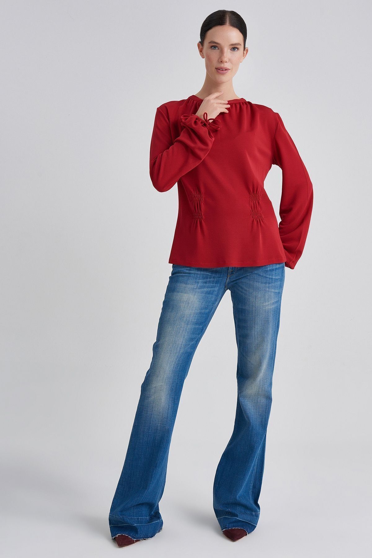 Trussardi Bağcıklı Kadın Bluz - 6