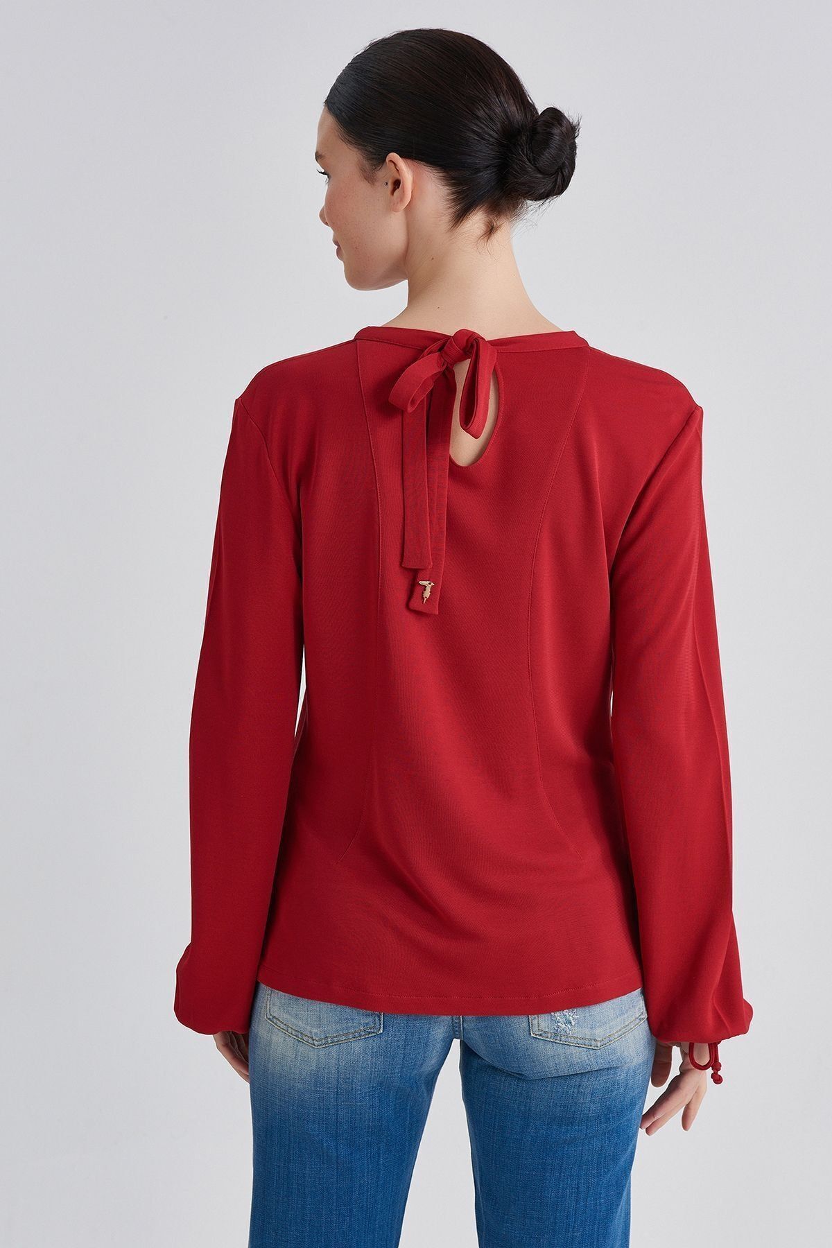 Trussardi Bağcıklı Kadın Bluz - 8