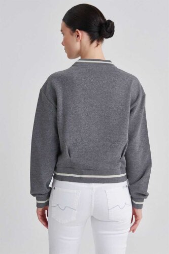 Trussardi Çiçek Desenli Kadın Sweatshirt - 4