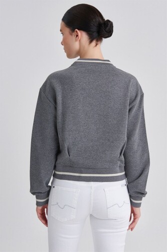 Trussardi Çiçek Desenli Kadın Sweatshirt - 8