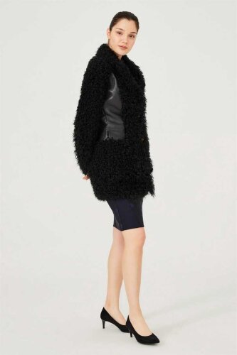 Trussardi Deri Detaylı Kadın Mont - 3