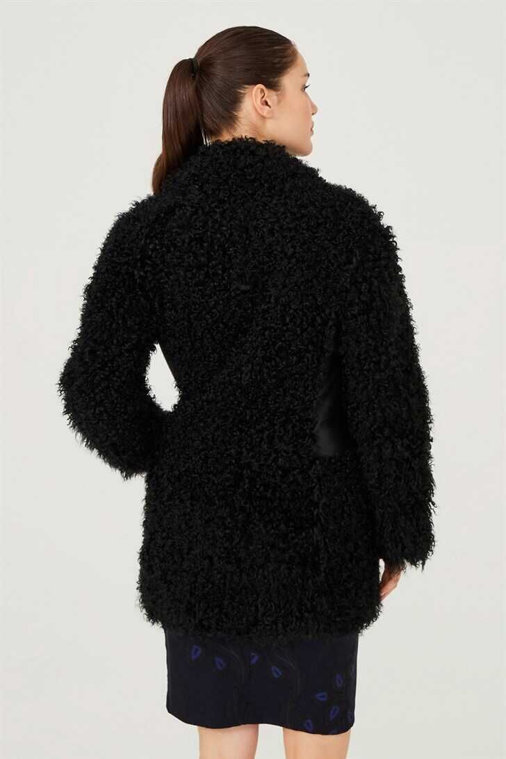 Trussardi Deri Detaylı Kadın Mont - 4