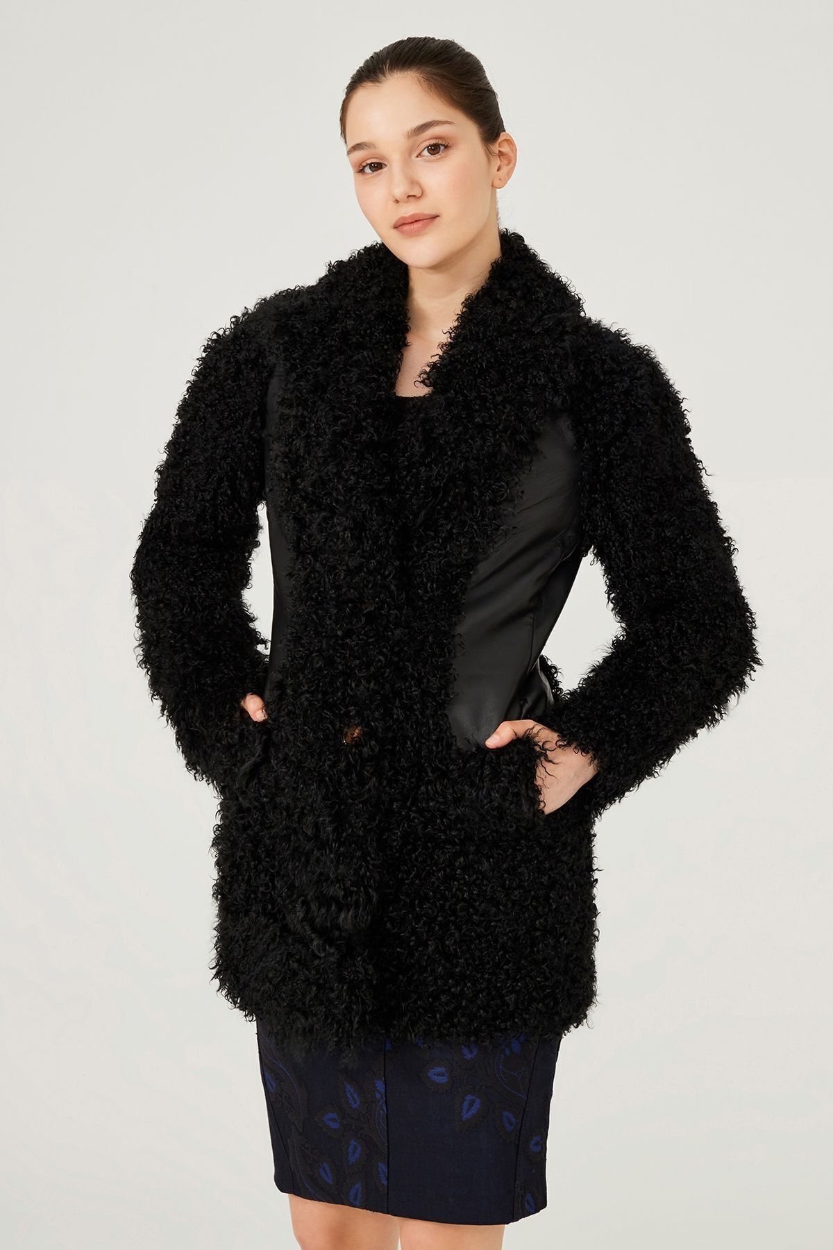 Trussardi Deri Detaylı Kadın Mont - 5