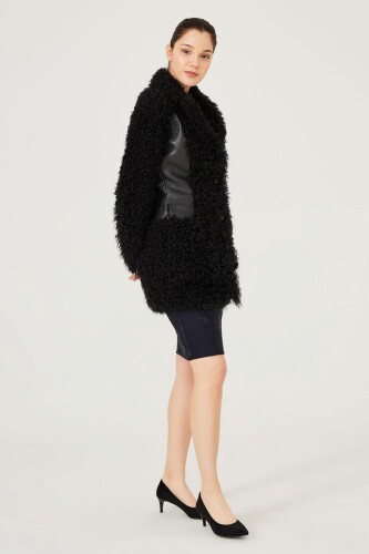 Trussardi Deri Detaylı Kadın Mont - 7