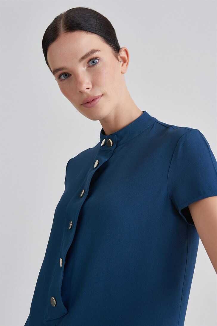 Trussardi Düğmeli Kadın Midi Elbise - 2