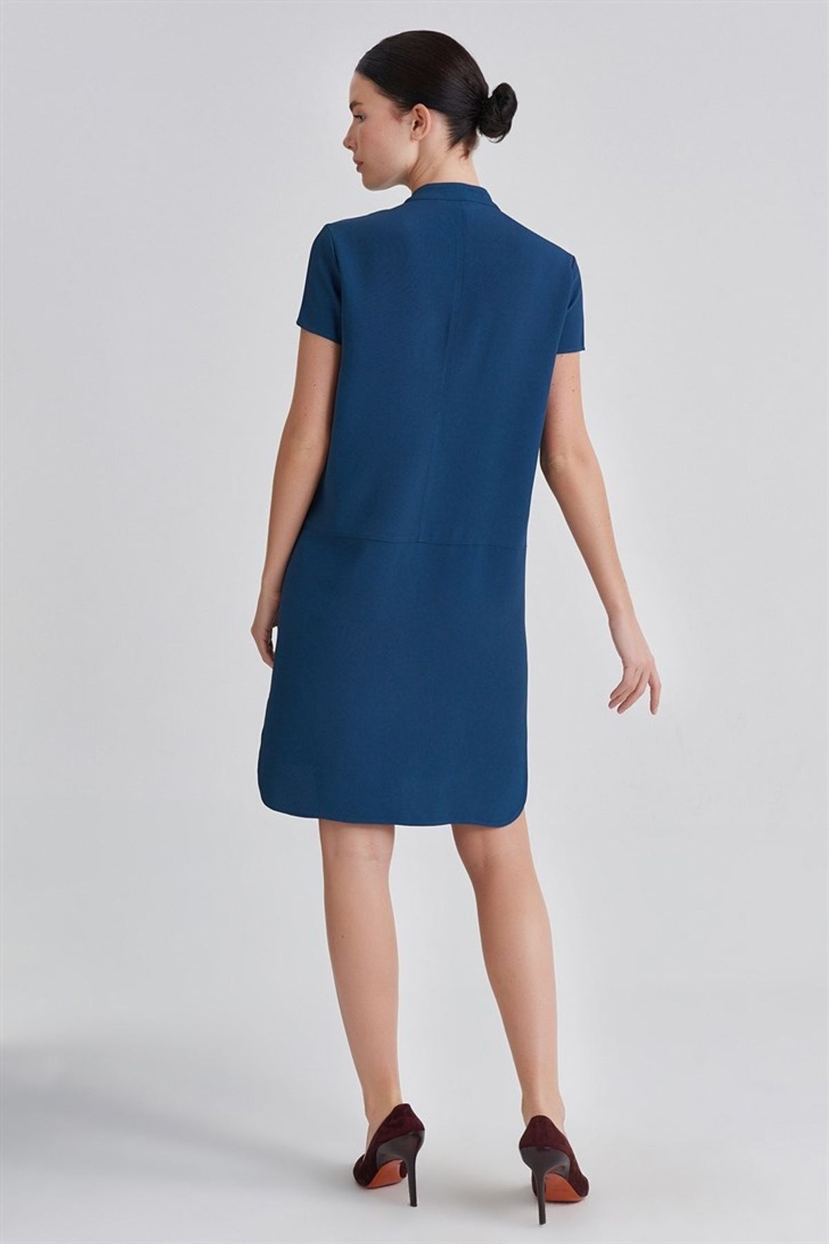 Trussardi Düğmeli Kadın Midi Elbise - 8