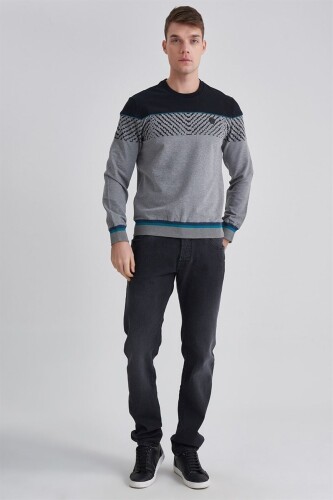 Trussardi Erkek Bisiklet Yaka Sweatshirt - 6