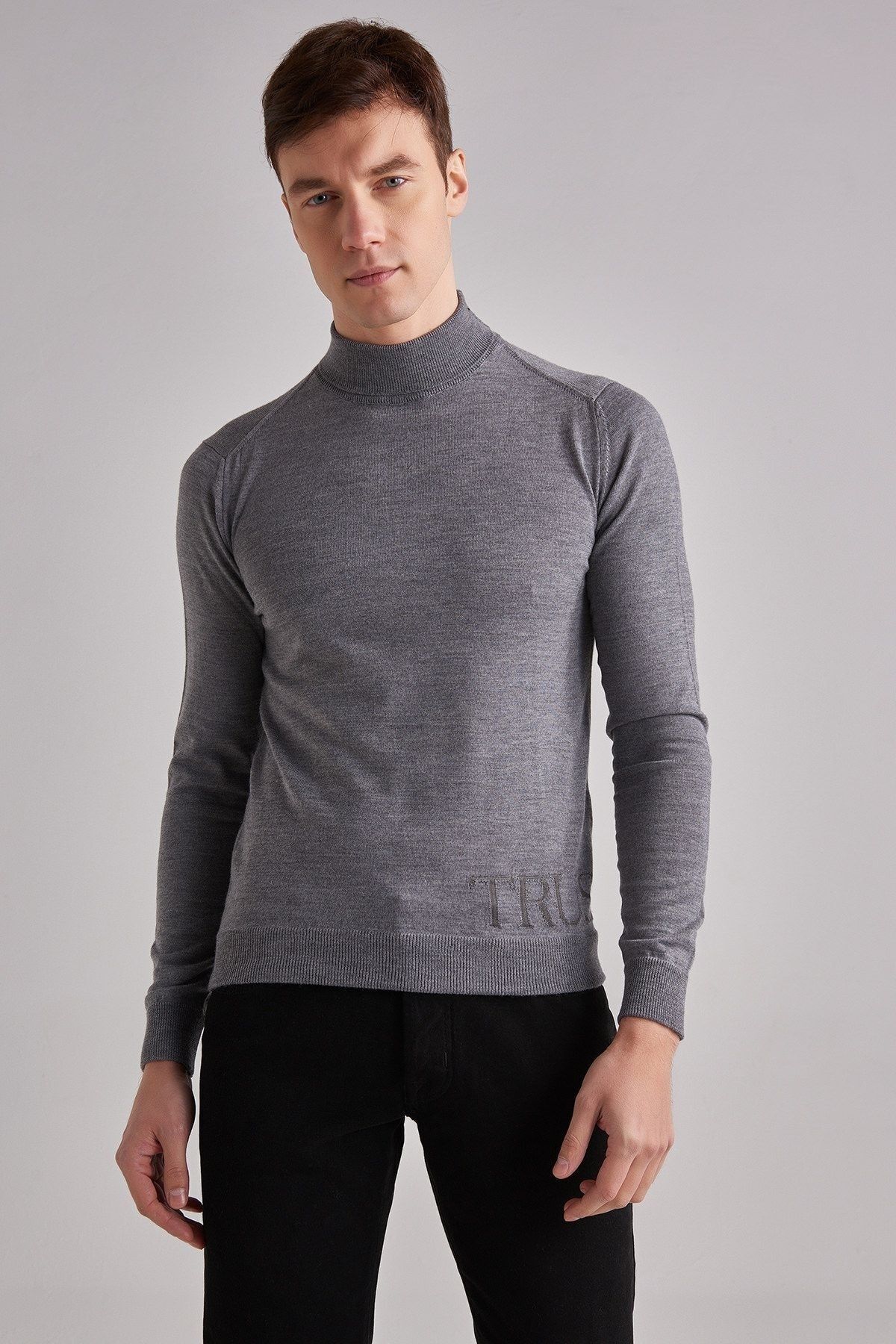 Trussardi Erkek Boğazlı Kazak - 6