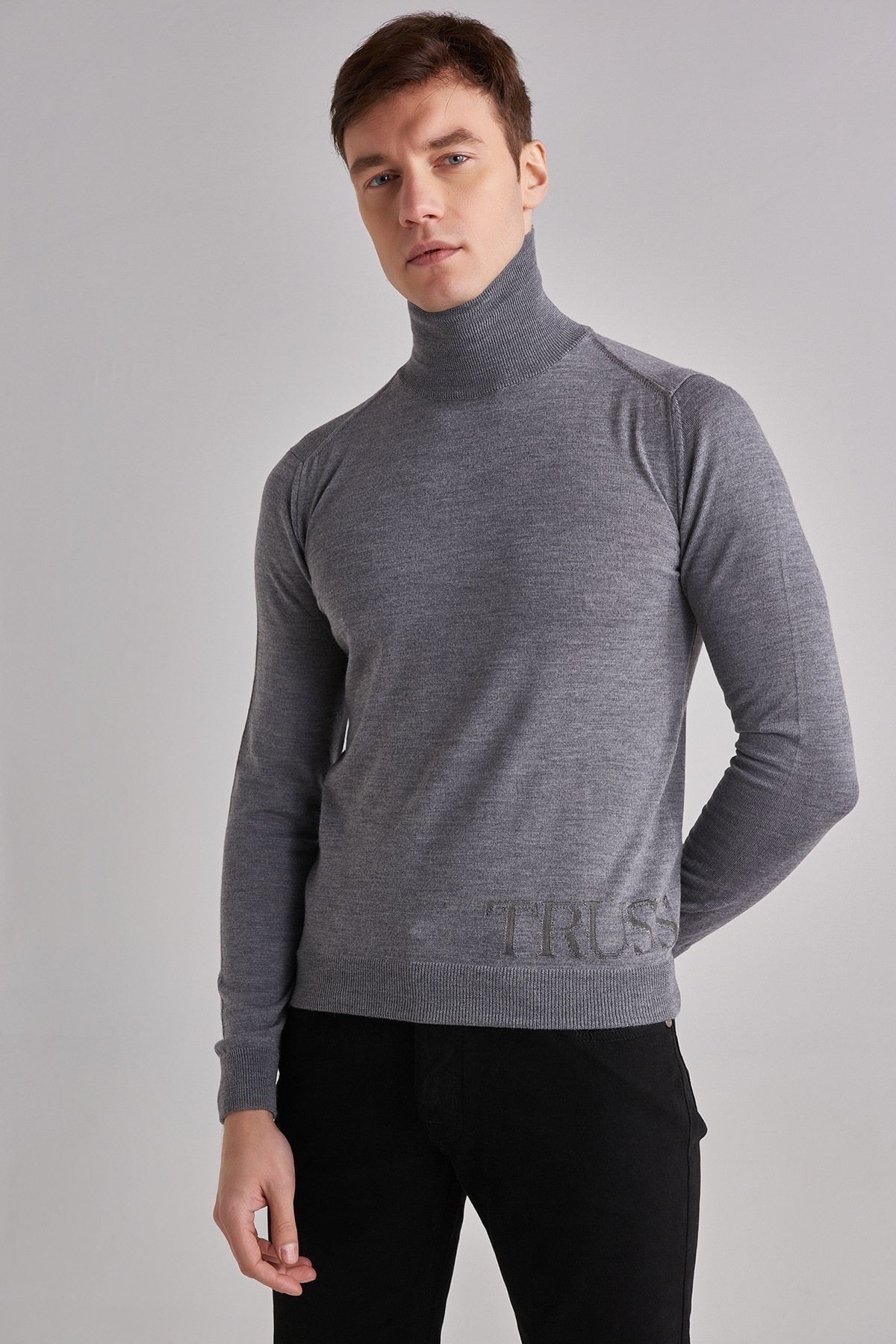 Trussardi Erkek Boğazlı Kazak - 8