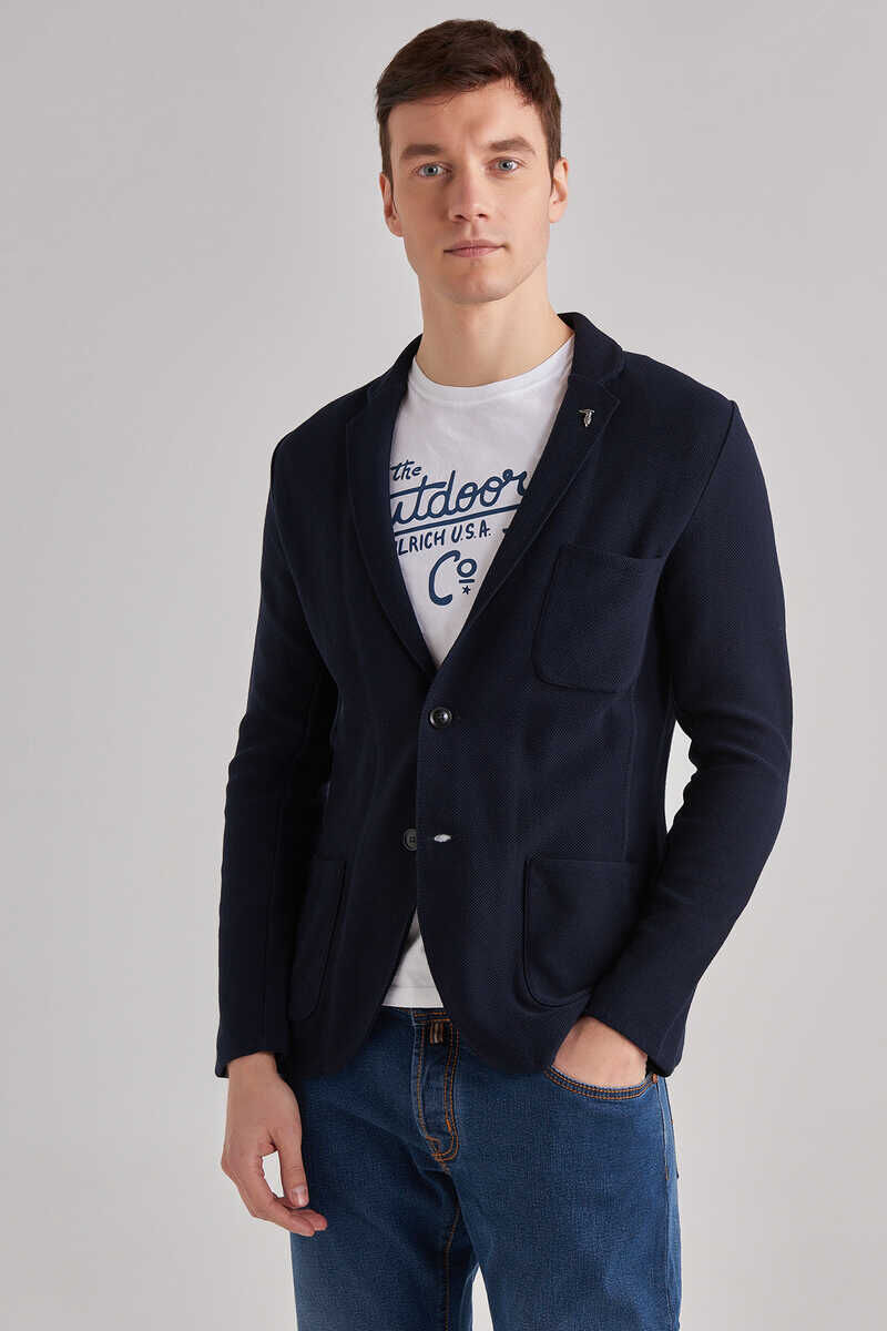 Trussardi Erkek Düğmeli Ceket - 1