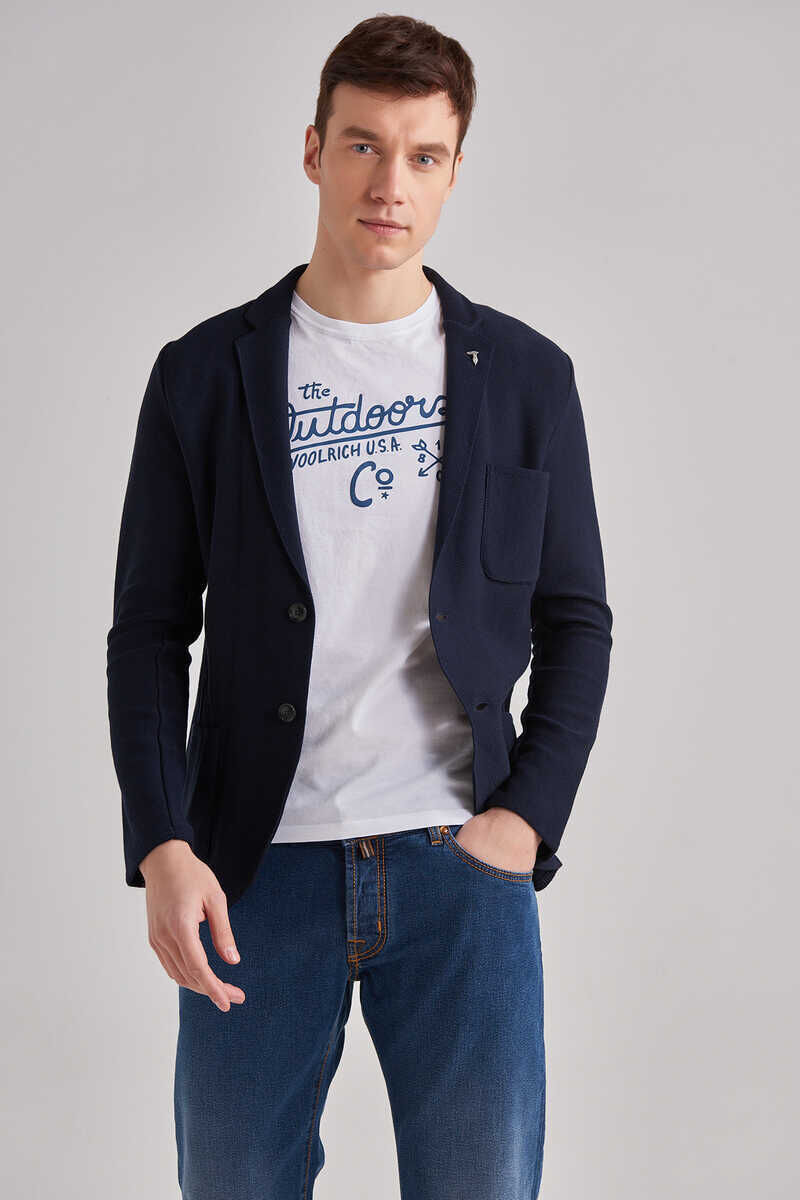 Trussardi Erkek Düğmeli Ceket - 3