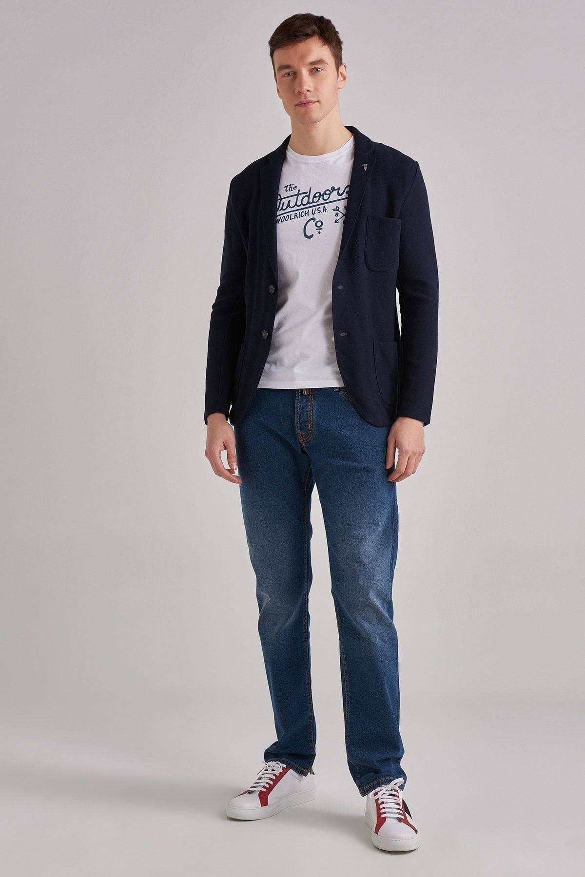 Trussardi Erkek Düğmeli Ceket - 7