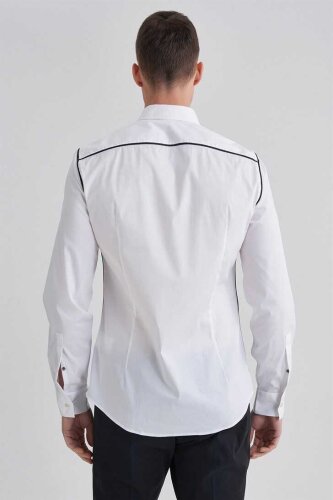 Trussardi Erkek İğne Yaka Gömlek - 4