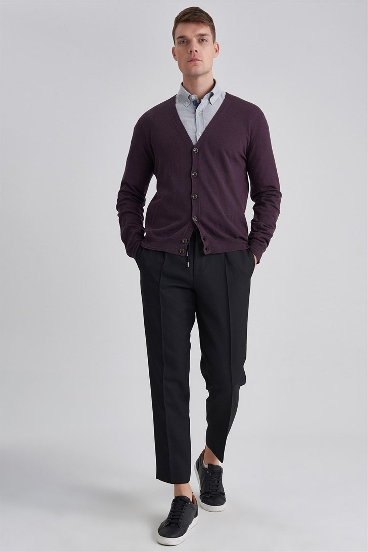 Trussardi Erkek Kaşmir Hırka - 5