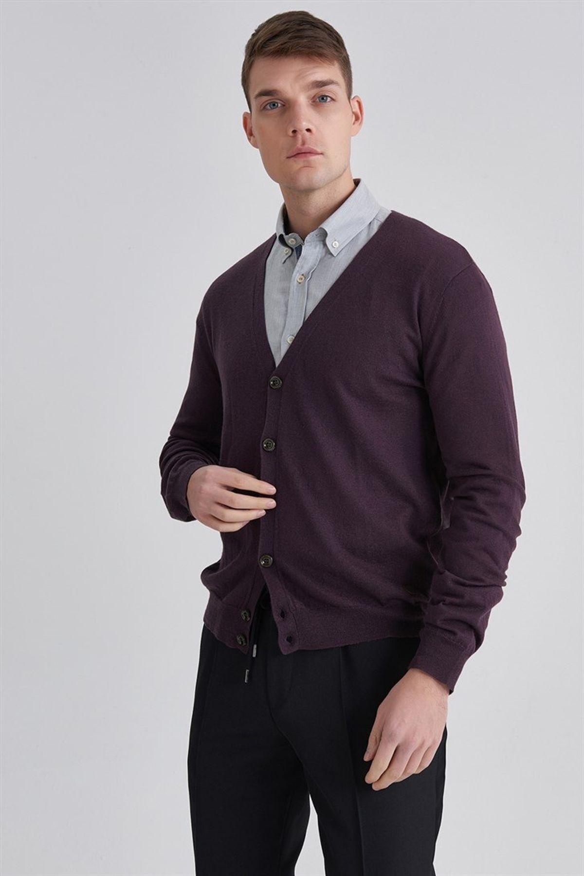 Trussardi Erkek Kaşmir Hırka - 6