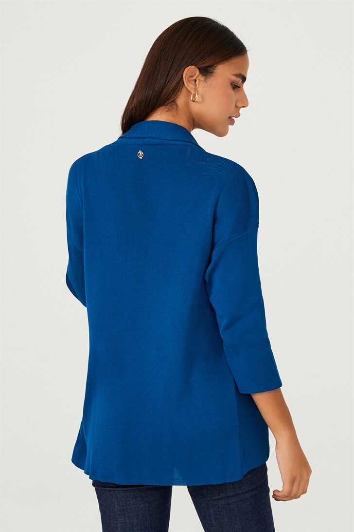 Trussardi Jeans Kadın Cepli Uzun Kollu Ceket - 4