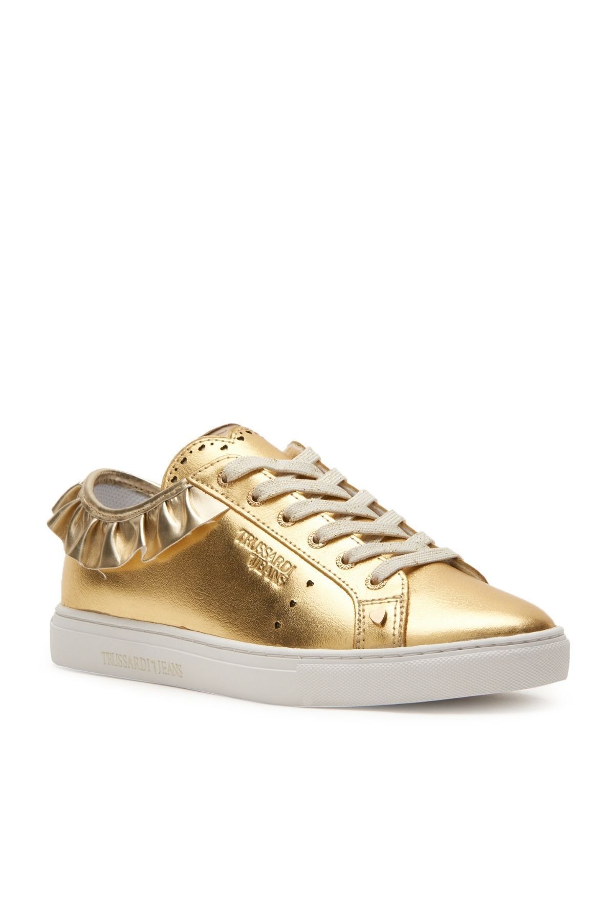 Trussardi Jeans Kadın Deri Sneaker - 6