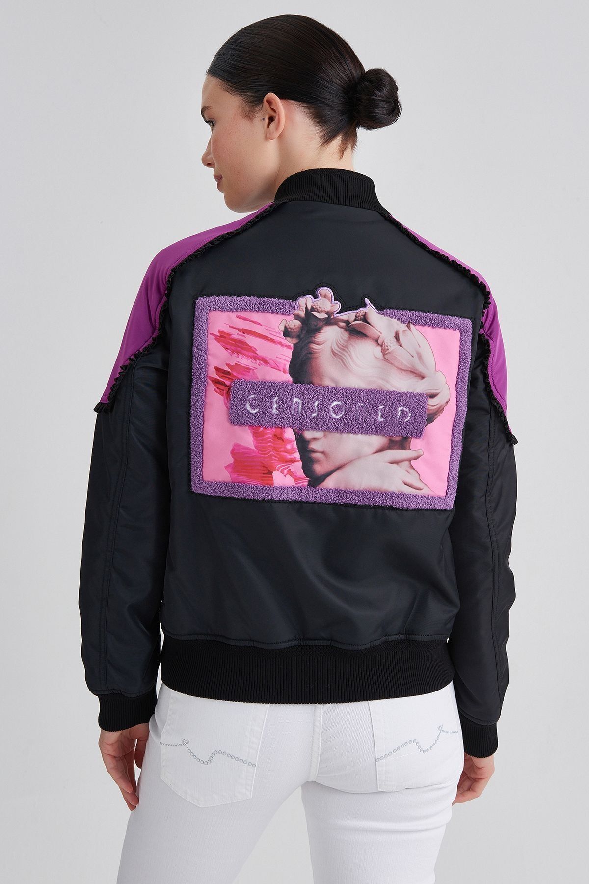 Trussardi Kadın Bomber Ceket - 7
