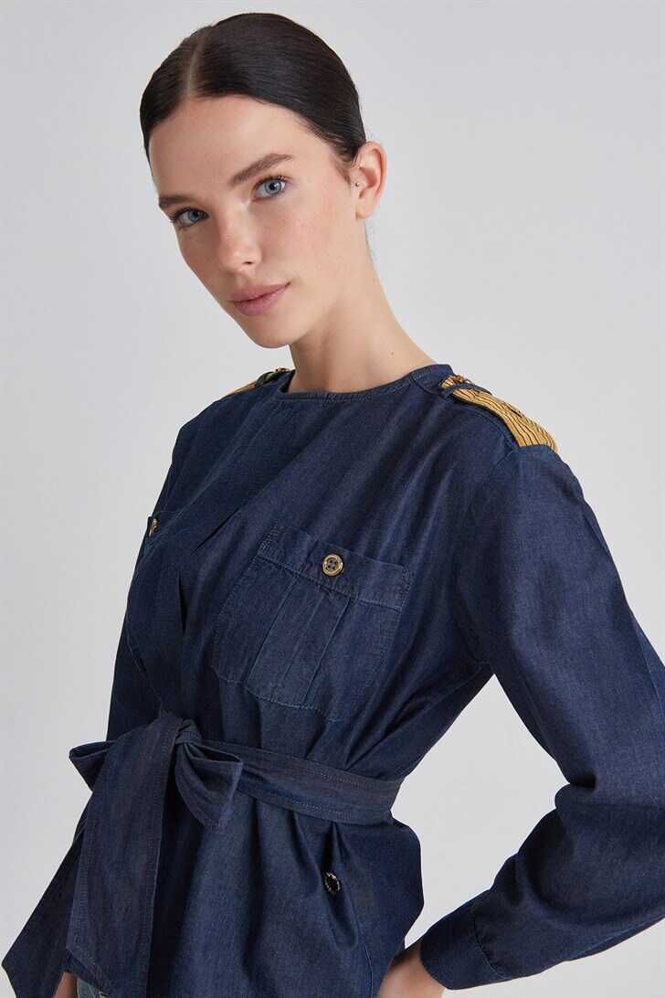 Trussardi Kadın Cepli Bluz - 2