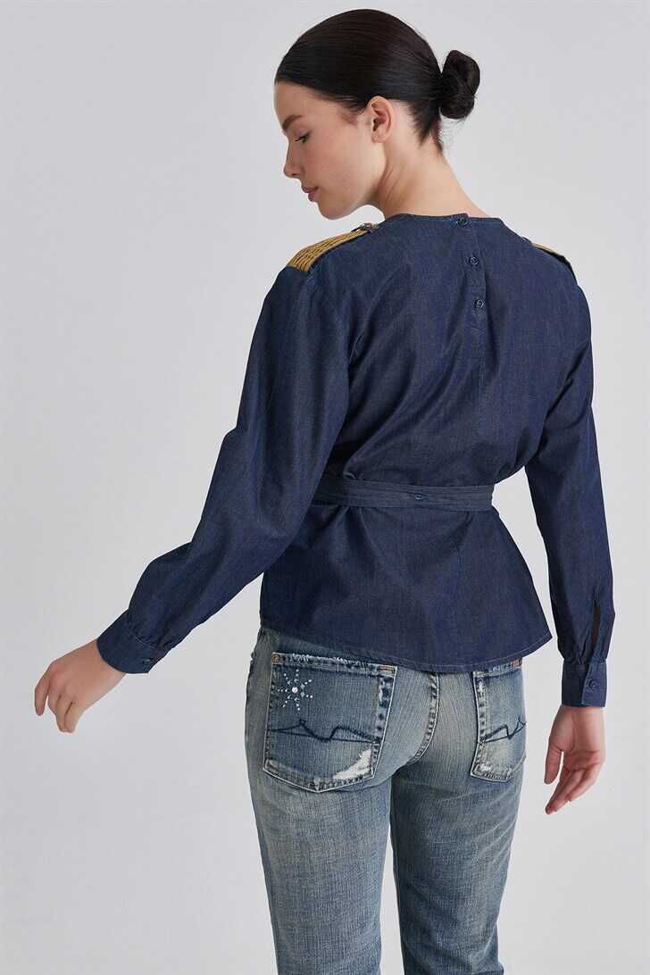 Trussardi Kadın Cepli Bluz - 4