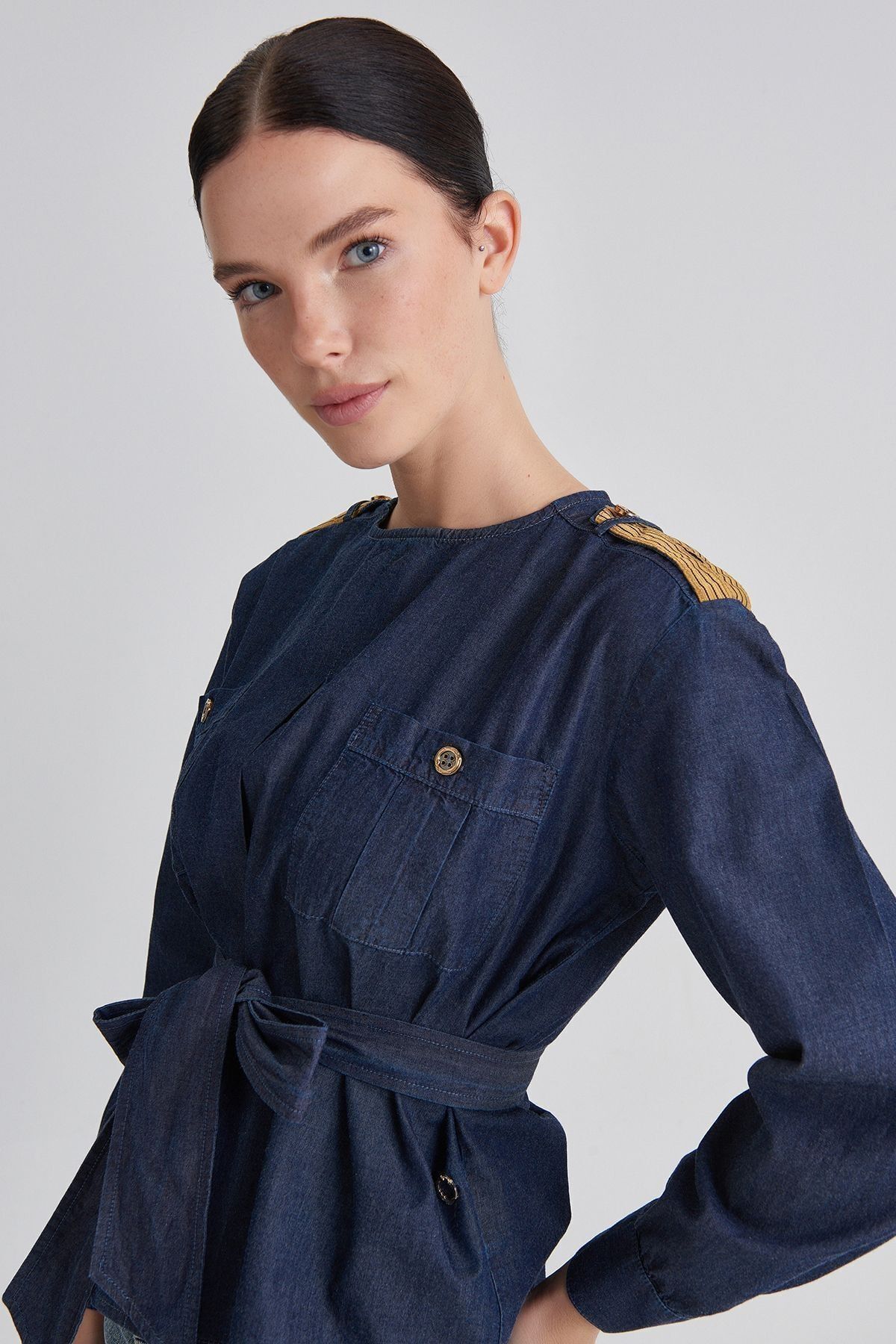 Trussardi Kadın Cepli Bluz - 6