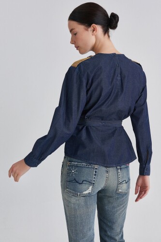 Trussardi Kadın Cepli Bluz - 8