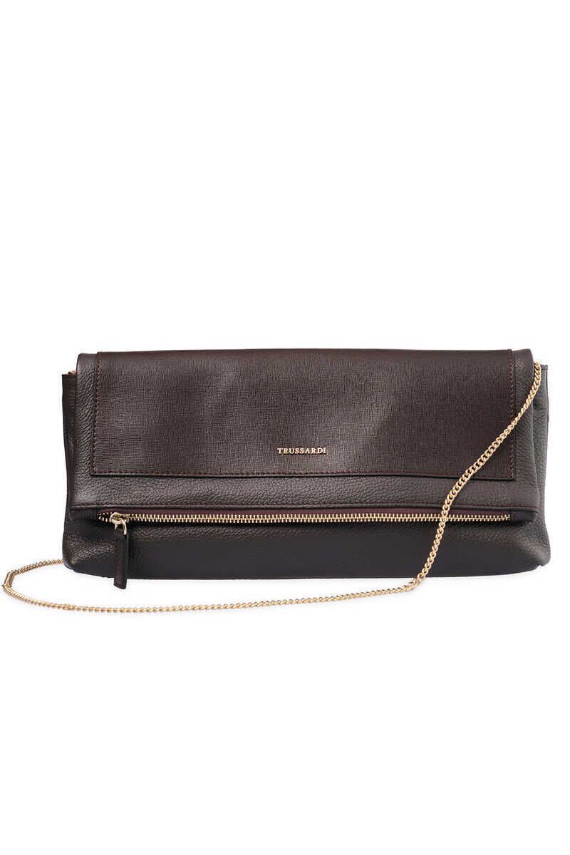 Trussardi Kadın Deri Omuz Çantası - 5