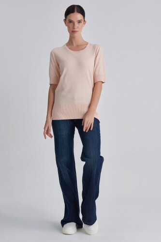 Trussardi Kadın Kısa Kollu Kazak - 7