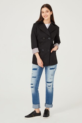 Trussardi Kadın Kısa Trençkot - 9