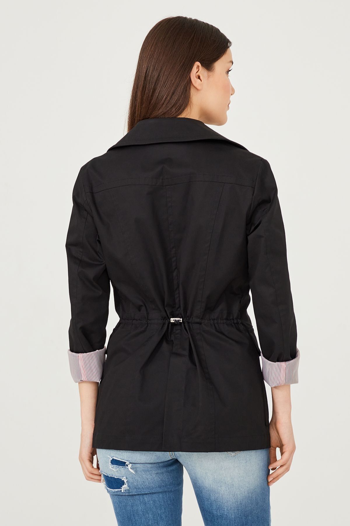 Trussardi Kadın Kısa Trençkot - 11