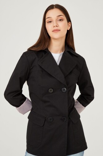 Trussardi Kadın Kısa Trençkot - 12