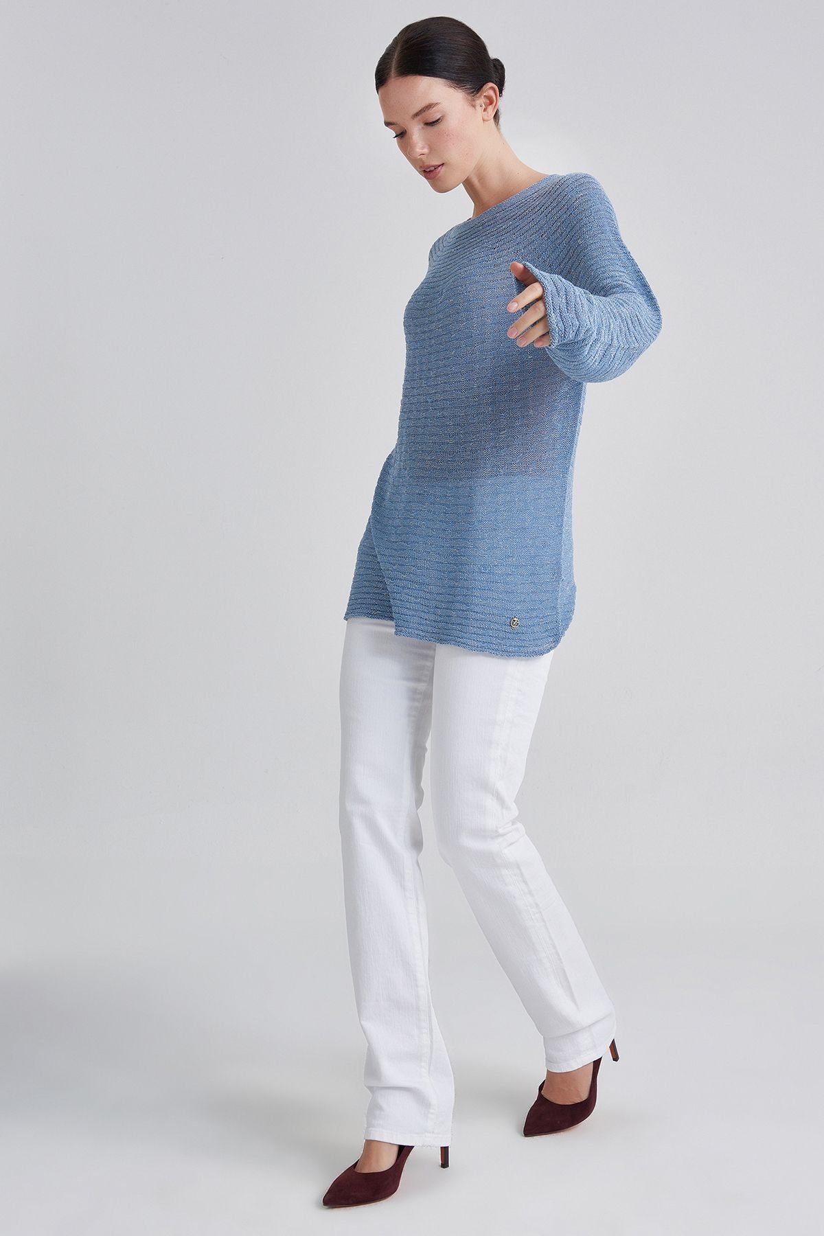 Trussardi Kadın Uzun Kollu Triko Kazak - 9