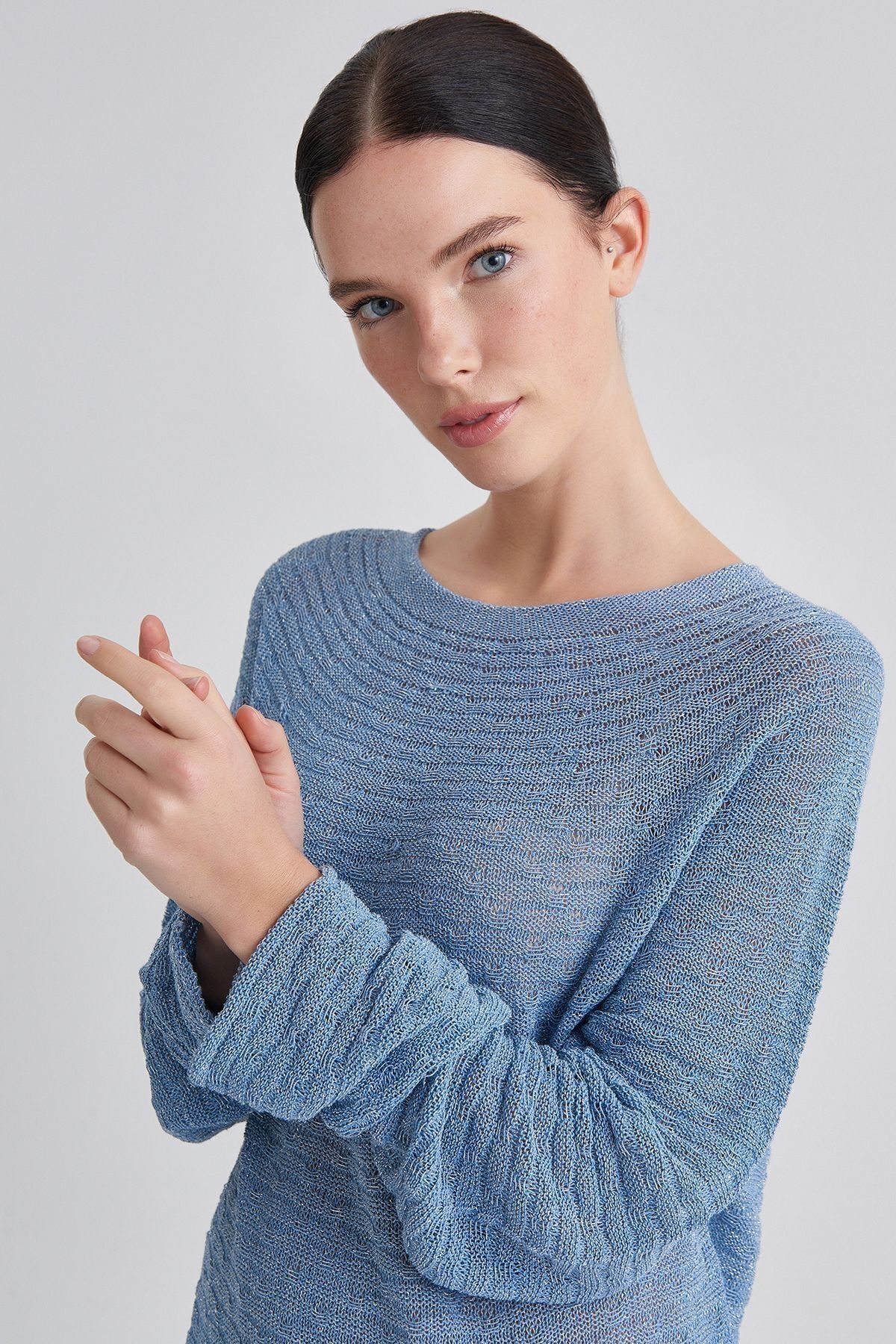 Trussardi Kadın Uzun Kollu Triko Kazak - 11