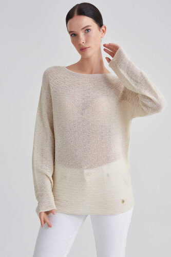 Trussardi Kadın Uzun Kollu Triko Kazak - Trussardi