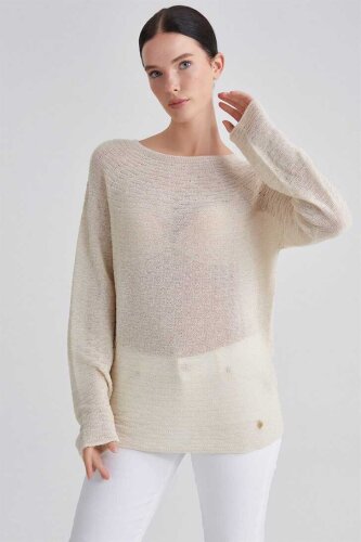 Trussardi Kadın Uzun Kollu Triko Kazak - 5