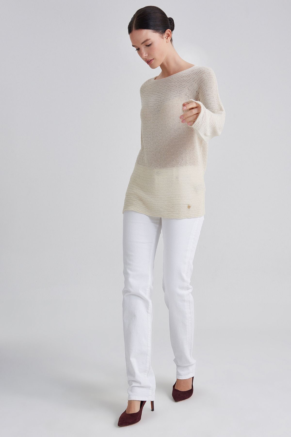 Trussardi Kadın Uzun Kollu Triko Kazak - 11