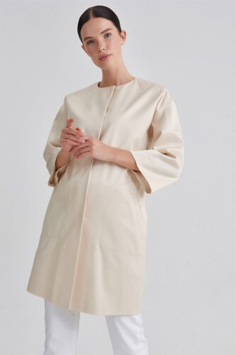 Trussardi Saten Kadın Pardesü - 8