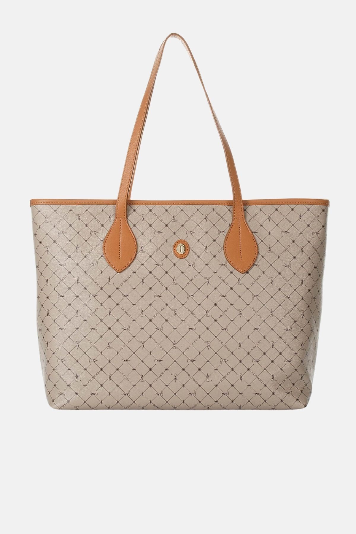 Turssardi Monogram Desenli Deri Kadın El Çantası - 5