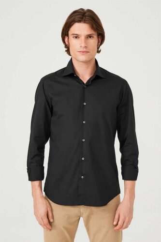 Uominitaliani Slim Fit Uzun Kollu Erkek Gömlek - Uominitaliani