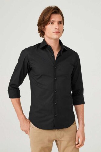 Uominitaliani Slim Fit Uzun Kollu Erkek Gömlek - 2