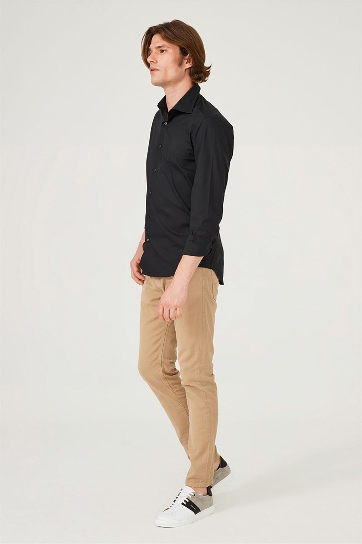 Uominitaliani Slim Fit Uzun Kollu Erkek Gömlek - 17