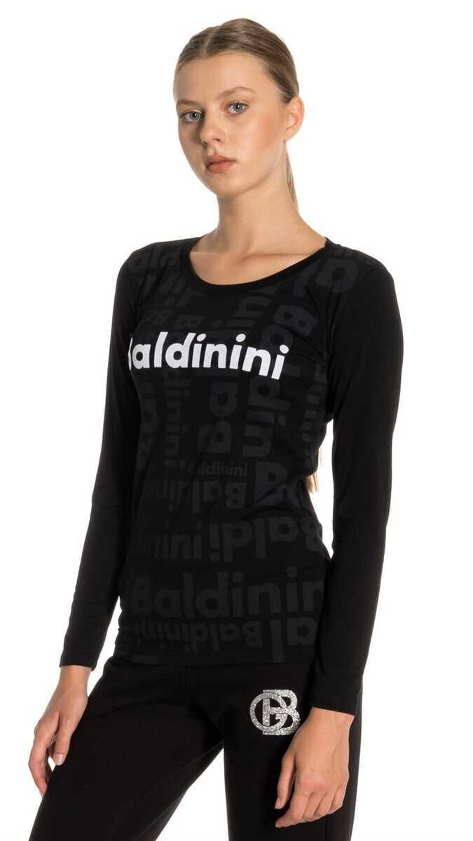 Uzun Kollu Logolu Kadın T-Shirt - 1