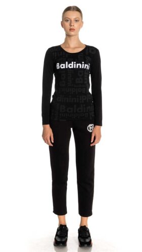 Uzun Kollu Logolu Kadın T-Shirt - 2