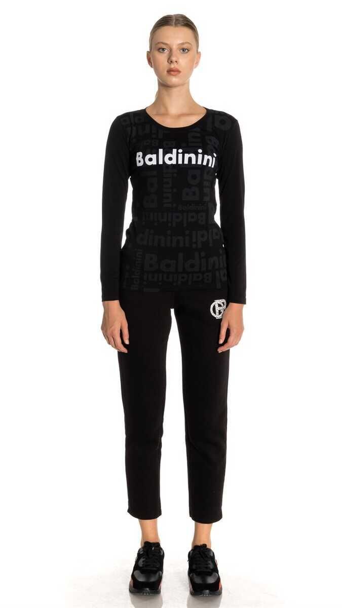 Uzun Kollu Logolu Kadın T-Shirt - 2