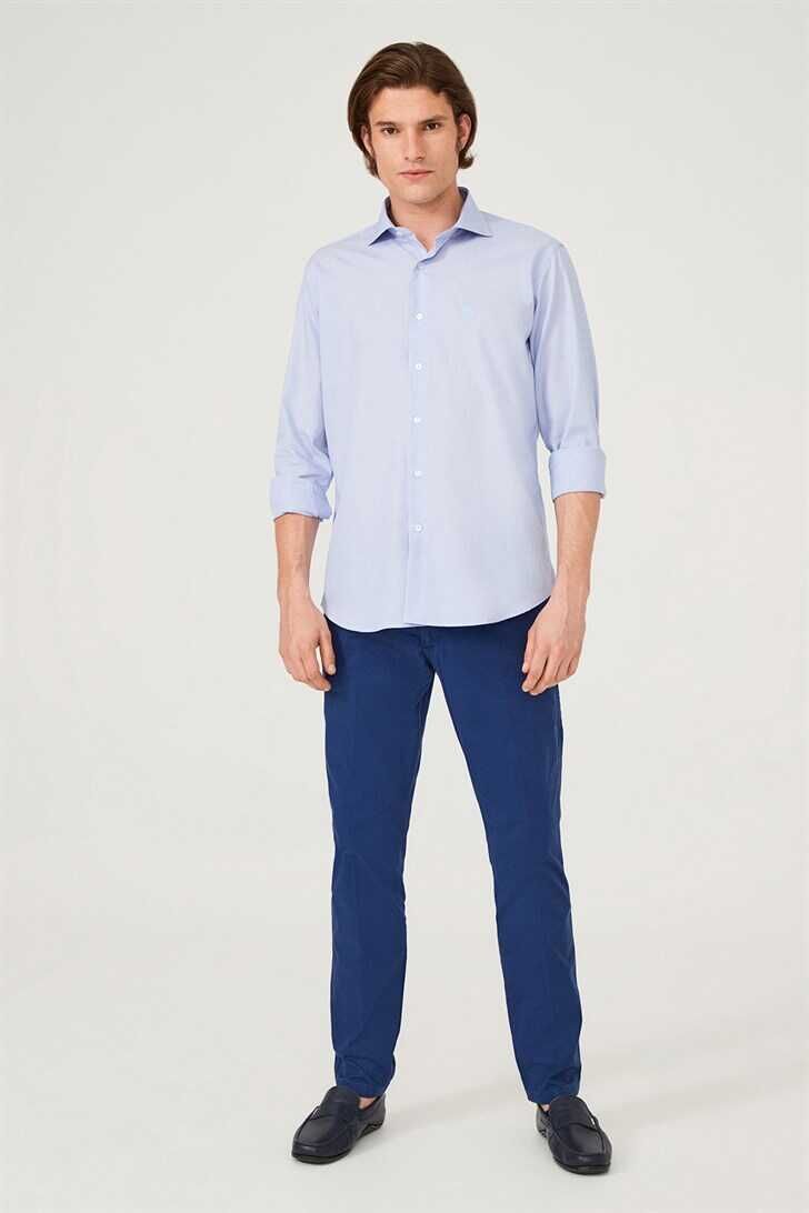 Uzun Kollu Slim Fit Erkek Gömlek - 2