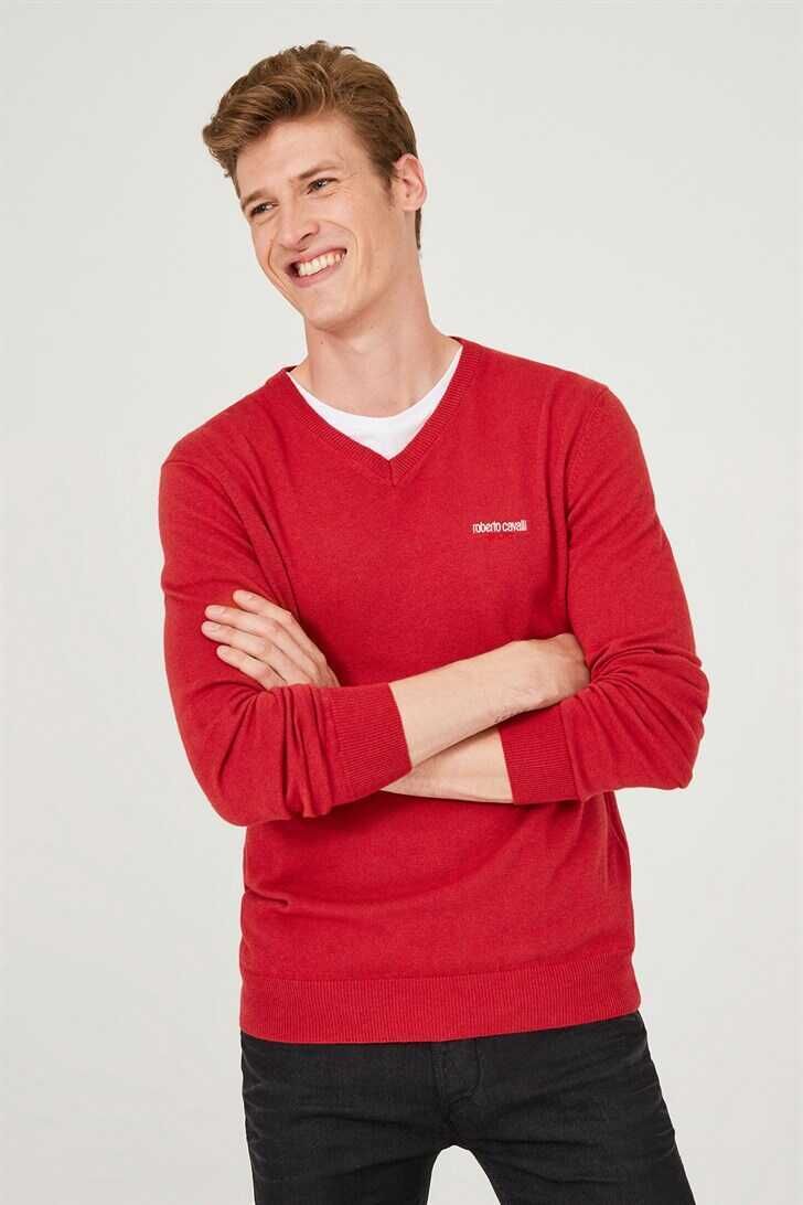 V Yaka Erkek Triko Kazak - 1