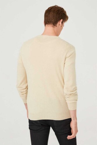 V Yaka Erkek Triko Kazak - 6